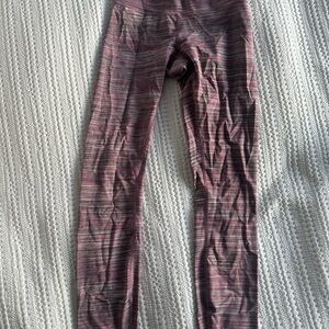 Lululemon High Times Pant Leggings Space Dye Violet Black Grape